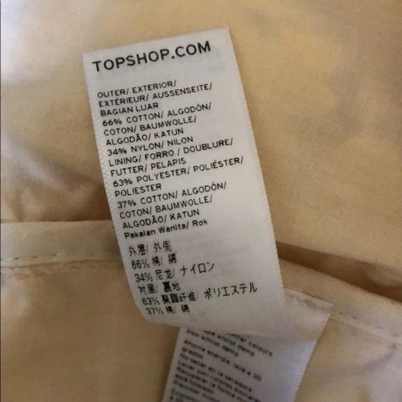 Topshop Cord Lace Midi Pencil Skirt Zip Slit Strai - Picture 6 of 8